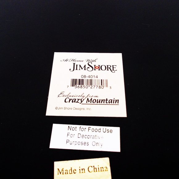 Set of 2 Jim Shore Crazy Mountain Metal Serving Trays Poker Playing Cards - Picture 7 of 7